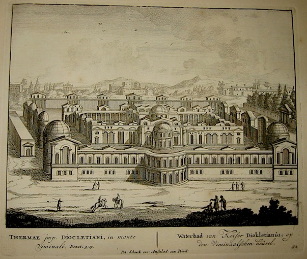 Schenk Peter (1660-1711) Thermae Imp. Diocletiani in monte Viminali 1705 Amsterdam 